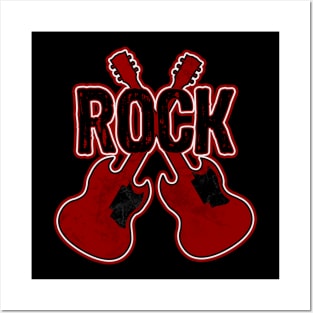 Rock Guitars Musician Posters and Art